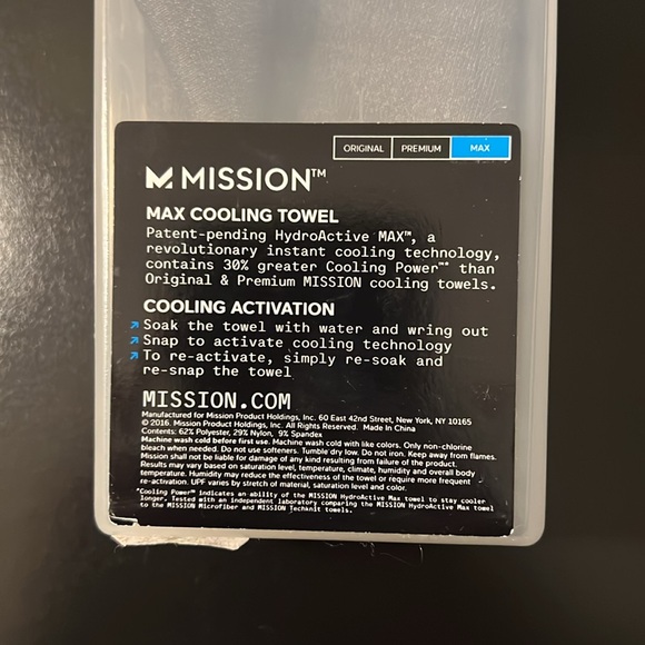 Mission Max Cooling Towel - Picture 4 of 5